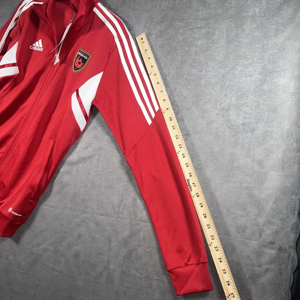 Phoenix Rising FC Adidas HA6250 #8 Soccer USL Full Zip Jacket Red Mens Small